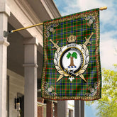 Clan Bisset Tartan Crest Garden Flag  - Celtic Thistle  EY84 Clan Bisset Tartan Today